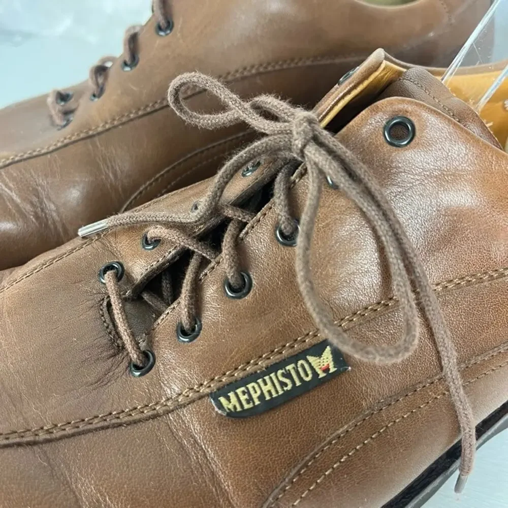 Mephisto Abel Goodyear Welt Air Relax Brown Leather Dress Shoes Mens Size 14